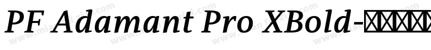 PF Adamant Pro XBold字体转换